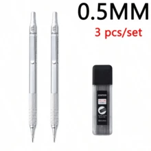 3pcs/Set Mechanical Pencil Set 0.5mm/0.7mm | Professional Drafting Pencil Kit For Writing, Drawing, Sketching | Smooth Writing & Break-Resistant Design,Durable, Office & School Use - Multiple Styles - View 16