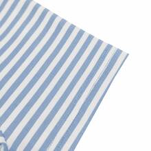 2026 Spring/Summer Striped Casual Versatile Elegant Square Neck Contrast Color Raglan Sleeve T-Shirt, Suitable For Office, Party, Travel And Multiple Occasions - Sky Blue - View 6