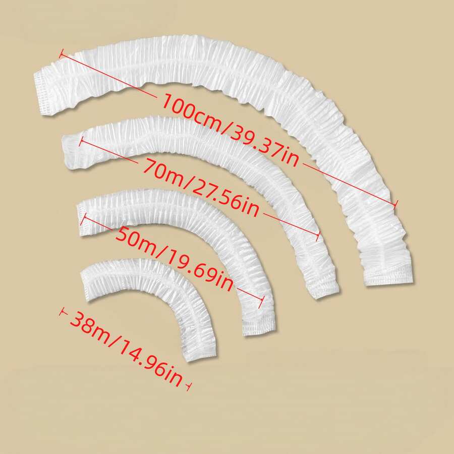 100pcs/200pcs/500pcs Disposable Plastic Wrap Covers - Sealed Fresh-Keeping Lids, (Optional Sizes: 38cm, 50cm, 70cm) Suitable For Food Storage, Home Kitchen, Picnic And BBQ, Multi-Functional Plastic Wrap, Suitable For Bowls, Plates, Fruits, Vegetables, Transparent Kitchen Fresh-Keeping Covers, Dust-Proof, Kitchen Gadget
