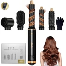 UKLISS 5-In-1 Hot Air Styler Hair Dryer - Ionic Hair Protection, Detachable Structure, Touch Control, Voluminous Effect, Suitable For Wet/Dry Hair, Mother's Day Gift, Valentine's Day Gift, Boyfriend Gift, Valentine's Day Gift, Pink Cute, St. Patrick's Day - US A Type Plug(110-127V) - View 12