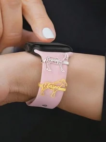 Personalized Horse Name Bracelet Pendant - Multicolor - View 2