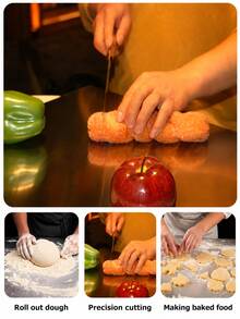 2/1pc Large Stainless Steel Cutting Board, Kitchen Use, Commercial, Non-Slip Double-Sided - View 10