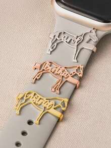 Personalized Horse Name Bracelet Pendant - Multicolor - View 3