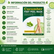 OUKEYA Mascarilla Exfoliante para Pies Aroma Pepino, 3 Pares, con Urea, Ácido Láctico, Ácido Glicólico, Glicerina y Niacinamida, para Pies Secos y Ásperos - 3 pares - Pepino - Ver 8