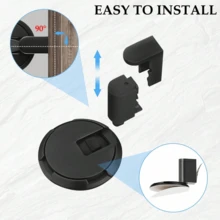1 cái chặn cửa nam châm bằng thép không gỉ chống gió yên tĩnh - tàng hình, lực hít điều chỉnh được giúp đóng cửa chắc chắn - Chặn cửa âm sàn - Xem 6