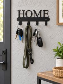 1pc Heart Shaped Key Hook Wall Mount Entryway Storage Rack Adhesive Installation Home Decor Storage Solution Suitable For Hallway Living Room Bedroom Kitchen Foyer Entrance Apartment Office Decoration - Multicolor - View 7