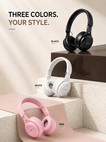 Wireless Bluetooth Headphones, Foldable Design, Lightweight On-Ear Headphones, Soft Ear Pads, Convenient Button Control, Long Battery Life, Suitable For Work, Study, Relaxation, Travel, Commute - View 9