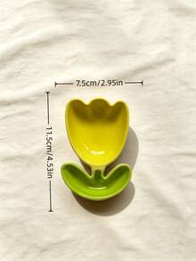 1pc Tulip Shape Spoon Rest, Cute Flower Utensil Holder For Kitchen Counter Stove Top, Decorative Spoon Holder For Spatula Ladle Fork, Easy To Clean Kitchen Accessory Tableware Decor, Color & Style Random - Multicolor - View 12