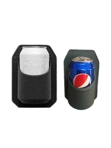 1PC Silicone Shower Beer Rack, Beverage Cup Holder, Cola Can Wall-Mounted Stand, Bathroom Silicone Storage Rack, Bathroom Mobile Phone Holder - Multicolor - View 5