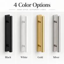 Modern Minimalist Cabinet Handles Matte Black Gold Silver Pull Handle Suitable For Kitchen Drawer Wardrobe Door Furniture Hardware - Multicolor - View 1