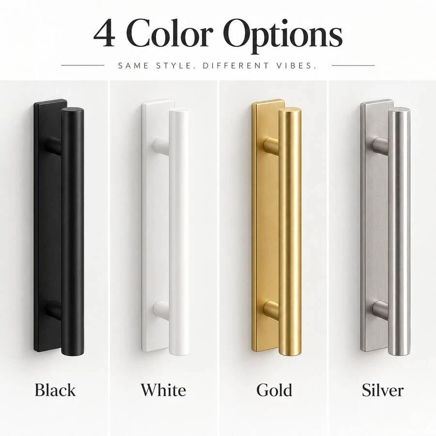 Modern Minimalist Cabinet Handles Matte Black Gold Silver Pull Handle Suitable For Kitchen Drawer Wardrobe Door Furniture Hardware - Multicolor - View 1