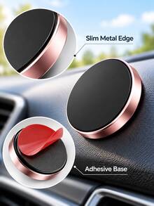 Mini Car Phone Holder (1-Piece Pack) - Universal Dashboard And Air Vent Mount, 360-Degree Rotation, Convenient Hands-Free Navigation, Calls, And Video Viewing. A Perfect Birthday Gift For A Friend. - Multicolor - View 11