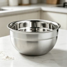 12 Cm Stainless Steel Bowl With High Rim, Stylish Metal Serving And Storage Bowl - Silver - View 1