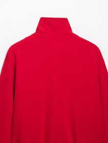 Mellowy Autumn New Women's European And American Style Minimalist Fashion Versatile Stand Collar Flight Jacket - Red - View 11