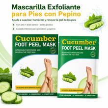 OUKEYA Mascarilla Exfoliante para Pies Aroma Pepino, 3 Pares, con Urea, Ácido Láctico, Ácido Glicólico, Glicerina y Niacinamida, para Pies Secos y Ásperos - 3 pares - Pepino - Ver 9