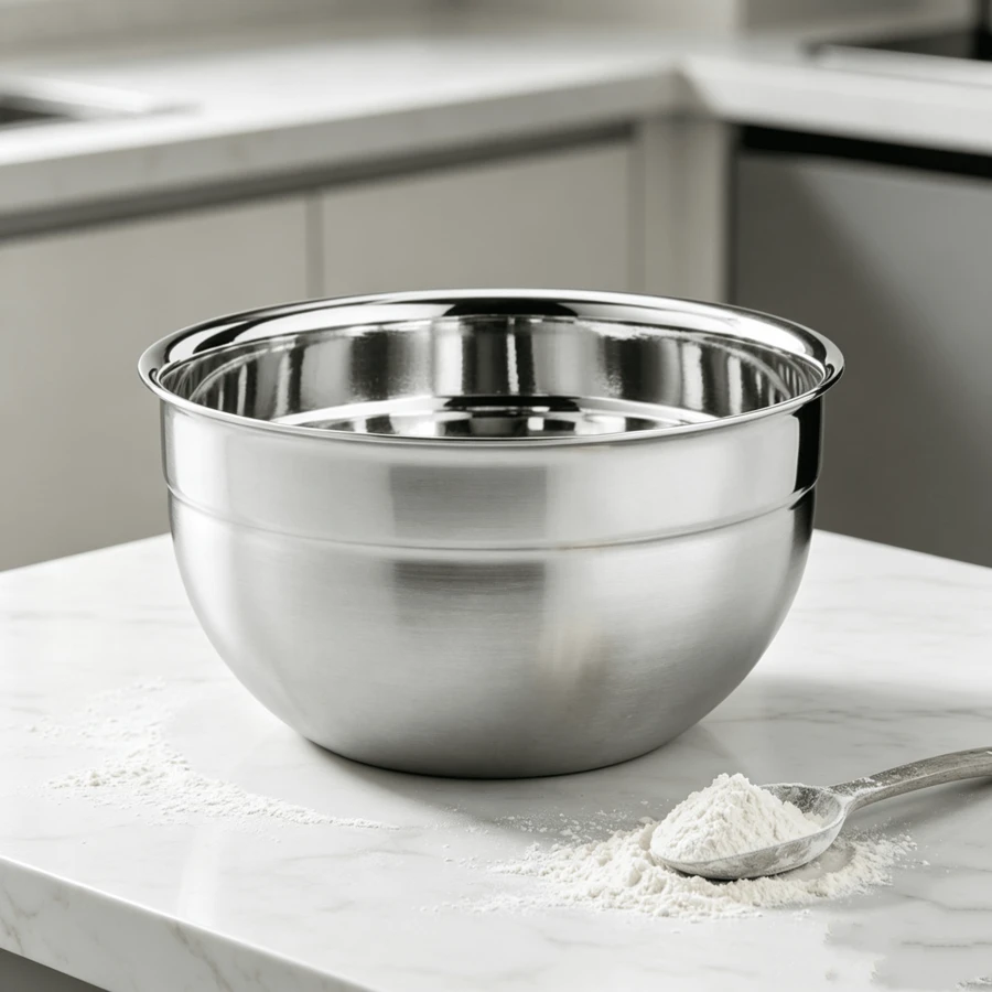 Stainless Steel Bowl With High Rim, Ø 12 Cm, Silver-Colored, Food Bowl For Preparation And Storage - Silver - View 1