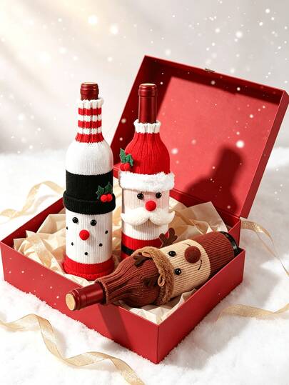 Christmas Santa Claus, Reindeer, Snowman Theme Protective Cover, Creative Holiday Decoration; Suitable For Hotel Dining Tables, Restaurants, Home Dinner Parties, Christmas Eve Gatherings And New Year Celebrations And Other Holiday Decor Items.