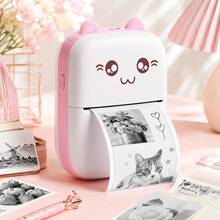 Mini Portable Pocket Label Maker Mini Wireless Thermal Sticker Printer For Android & IOS -For Study Notes, Journaling, Photo Memories, Scrapbooking, DIY Stickers, Gift Decor, Travel Journal, Home Organization, Cute Craft Projects, Office Use & More - Multicolor - View 2