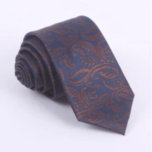 Men's Premium Paisley Flower Jacquard Tie, British Vintage Business Wedding Formal Suit Hand-Tied Necktie Accessory - Multicolor - View 15