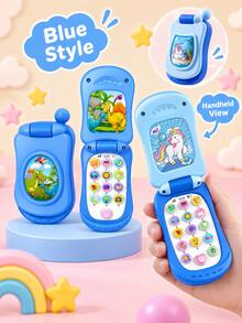 Children's Flip Phone Toy, CPC Multi-Function Early Education Toy, Built-In Nursery Rhymes And Simulated Calls, Animal Sound Sensory Development Toy, Suitable For Toddlers 12 Months And Above Boys And Girls - Add to Cart (priority Shipping) - View 16