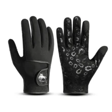 1 paire de gants d'équitation, antidérapants, compatibles avec les écrans tactiles, convenant aux sports de plein air, unisexes - Multicolore - Voir 9