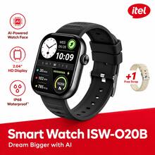 Black Smart Watch With 2 Straps, 2.04 Inch HD Display, Bluetooth Calling, IP68 Waterproof, AI Watch Face, Heart Rate And Sleep Monitoring, Multiple Sports Modes, 5-10 Days Battery Life - View 2