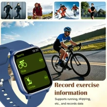 New Unisex Smartwatch - Wireless Calling/SMS Reminder/Multi Sport Mode/Remote Camera Control/Step Tracking, LED Flashlight, 1.83-Inch High-Definition Display Screen, The Best Gift For Friends And Family On Valentine's Day/Christmas/Halloween - View 3