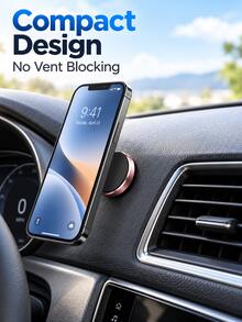 Mini Car Phone Holder (1-Piece Pack) - Universal Dashboard And Air Vent Mount, 360-Degree Rotation, Convenient Hands-Free Navigation, Calls, And Video Viewing. A Perfect Birthday Gift For A Friend. - Multicolor - View 6