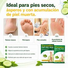 OUKEYA Mascarilla Exfoliante para Pies Aroma Pepino, 3 Pares, con Urea, Ácido Láctico, Ácido Glicólico, Glicerina y Niacinamida, para Pies Secos y Ásperos - 3 pares - Pepino - Ver 2