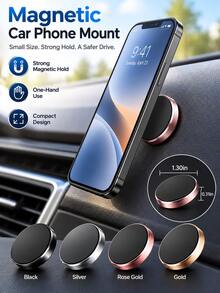 Mini Car Phone Holder (1-Piece Pack) - Universal Dashboard And Air Vent Mount, 360-Degree Rotation, Convenient Hands-Free Navigation, Calls, And Video Viewing. A Perfect Birthday Gift For A Friend. - Multicolor - View 4