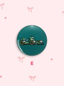 1 cái/6 cái Huy hiệu cài áo nút F1 Racing, ghim cài đồ họa xe đua và tay đua Formula Pixel, phụ kiện túi xách quần áo, quà tặng sưu tầm cho fan đua xe, quà Halloween và Giáng Sinh - Nhiều màu - Xem 7