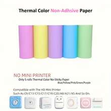 Portable Mini Thermal Adhesive Paper Ink-Free Self-Stick Sheets For Note-Taking, Office Work, Photography & Hand-Drawn Sketches, Available In White, Colored, Transparent & Laser Variants - View 19