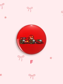 1 cái/6 cái Huy hiệu cài áo nút F1 Racing, ghim cài đồ họa xe đua và tay đua Formula Pixel, phụ kiện túi xách quần áo, quà tặng sưu tầm cho fan đua xe, quà Halloween và Giáng Sinh - Nhiều màu - Xem 15