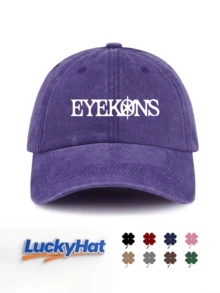 EYEKONS Graphic Printed Vintage Washed Style Baseball Cap, KAT*EYE Fan Merch Y2K Streetwear Dad Hat, Unisex Concert Sun Cap - EYEKONS - View 11