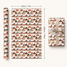1Roll Vintage Santa Pattern Gift Wrapping Paper, Holiday Present Packaging Roll, DIY Craft Decoration Paper 17in * 196in - Multicolor - View 3