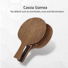 Table Tennis Paddle Blade - Long Handle, High-Quality Paddle, Enhances Control And Spin Performance, Practical Table Tennis Paddle | Elegant Wooden Handle | Smooth Polished Paddle Surface - Brown - View 8