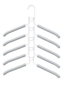 Multi-Layer Non-Slip Hangers, Closet Storage Hooks, Space-Saving, Suitable For Tops, Tank Tops And Multi-Functional Pants Rack, Scarf Rack, Closet Organizer, Suitable For Pants, Leggings, Scarves, Ties, Dormitory, Closet Organization, Holiday Gift - Multicolor - View 12