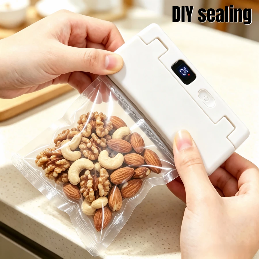Sealing Machine, Portable Electric Intelligent Sealing Device, Suitable For Sealing Food In The Home Kitchen And For Sealing Food Bags During Outdoor Camping. It Is An Essential Tool For Food Preservation.Autumn‑Winter Promotion Items - Multicolor - View 1