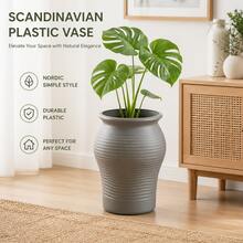 Vase - Handcrafted Farmhouse Style Decorative Vase; Suitable For Dining Table, Fireplace, Living Room, Bathroom And Wedding Table Decoration. - A - View 8