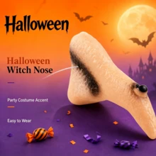 Halloween Fake Long Witch Nose With Elastic String For Cosplay Masquerade Fancy Dress Party Costume Decoration Prop - Multicolor - View 4