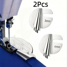1Pc/2/3/4/6/8Pcs Universal Sewing Hemming Foot Set, 8 Sizes Wide Hemming Presser Feet, Sewing Machine Hemming Feet, Home & Industrial Sewing Machine Curved Hemming Feet - A - View 18