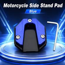 1pc Motorcycle Accessory Modified Side Stand Footrest Enlarged Base Anti-Slip Anti-Fall Auxiliary Foot Support Pad Universal For Scooters - A - View 11