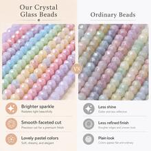 4mm Approx. 120pcs Candy Color Mixed Faceted Water-Dyed Porcelain Glass Spacer Beads, 1mm Hole Diameter, Handmade DIY Jewelry Making Decorative Accessories Loose Beads - Water-dyed Porcelain Beads - View 9