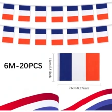 French Flag Small Chain Flag World Mini Flag Suitable For Party Events Classroom Conference Room Sports Events Garden Festival Grand Opening Bar Sports Club Celebration - Multicolor - View 7