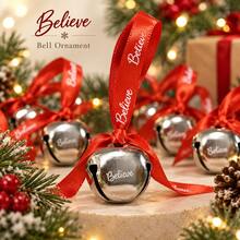 Naturepeak 30pcs Christmas Sleigh Bells With Red Ribbon - 3cm Mini Metal Bells, Suitable For Christmas Tree, Wedding, Shower And Party Decoration - Christmas Bells - View 8