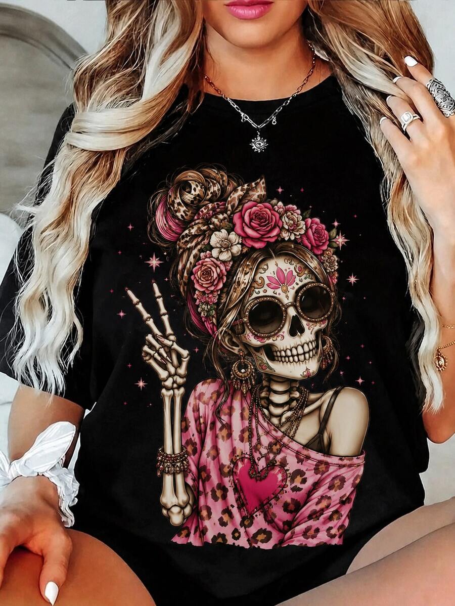 Women T-Shirts - Black - View 1
