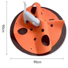 Foldable Cat Tunnel Toy, Washable Felt Tunnel, Easy To Store And Carry - Multicolor - View 10