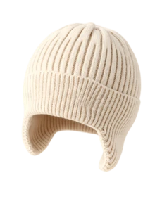 1pc Children's Ear-Protective Ribbed Knit Beanie, Soft Elastic Warm Winter Hat, Suitable For Toddler Boys And Girls Daily Outdoor Wear - Multicolor - View 14
