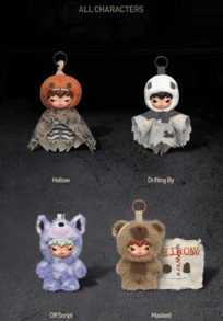 Hadiah Kotak Misteri Liontin Boneka Plush Seri Hirono Dark Field, Dekorasi Gantung Halloween Seri Hirono, Dekorasi Meja, Kotak Misteri, Aksesori Desain Kepala Labu - MultiWarna - View 2