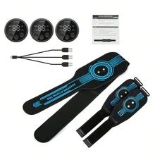 ABS Stimulator, Ab Machine, Abdominal Toning Belt Home Office Fitness Workout Equipment For Abdomen Ab Stimulator For Men And Women Blue Battery Capacity 150mAh - View 10